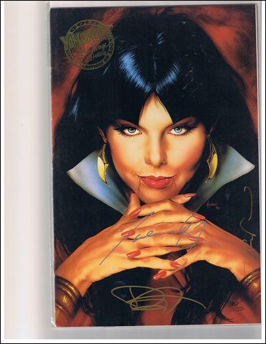 Vampirella: Sad Wings of Destiny issue 1-B Gold Stamp Cover (signed)