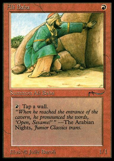 Magic the Gathering: Arabian Nights (Base Set) card 35 Ali Baba