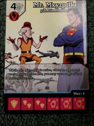 DC Comics Dice Masters World's Finest card 123-B Mr. mxyzptlk: 5th Dimension (Alternate Art)