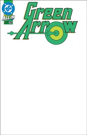 Green Arrow (2023) issue 25-E Blank Sketch Cardstock Cover