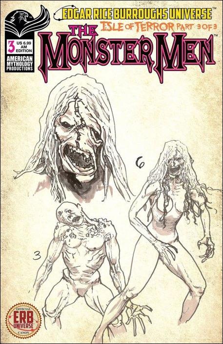 Monster Men: Isle of Terror issue 3-C Roy Allen Martinez AM Design Cover