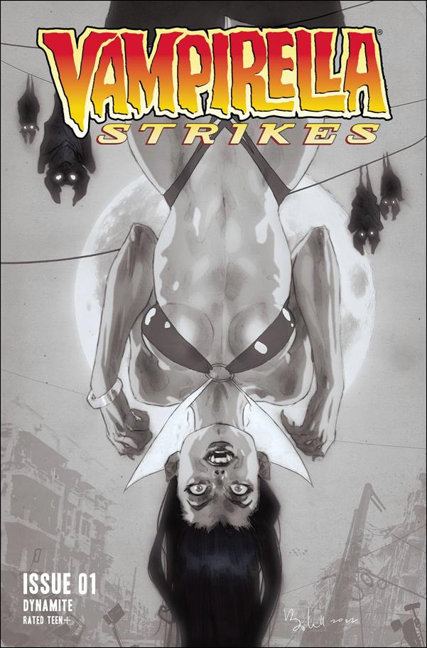 Vampirella Strikes (2022) issue 1-K Ben Caldwell 1:7 Black & White Cover