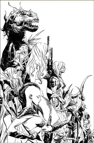 Sonjaversal issue 1-V Jae Lee 1:50 Black & White Virgin Cover