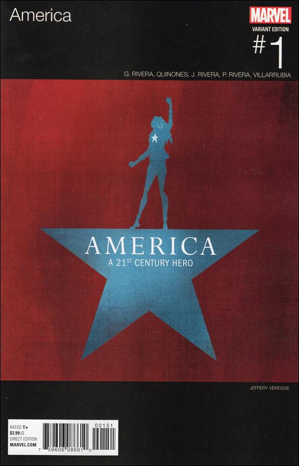 America (2017) issue 1-D Jeffrey Veregge Hip Hop Cover