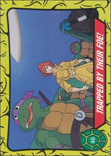 Teenage Mutant Ninja Turtles: Series 1 (Base Set) card 46 Trapped By Their Foe!