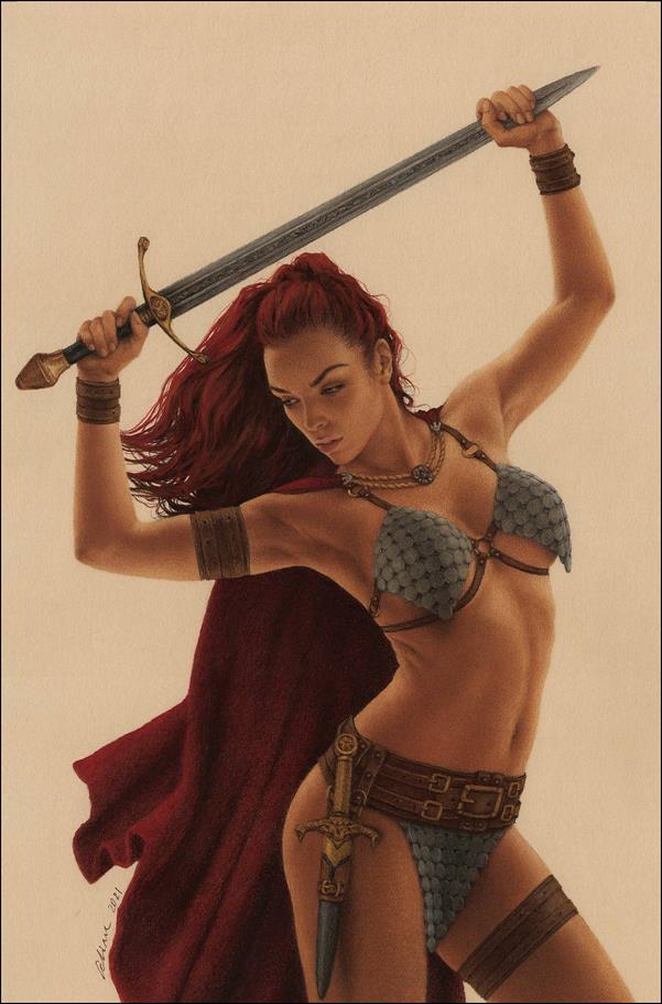 Invincible Red Sonja issue 9-V Celina Virgin Cover