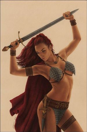 Invincible Red Sonja issue 9-V Celina Virgin Cover