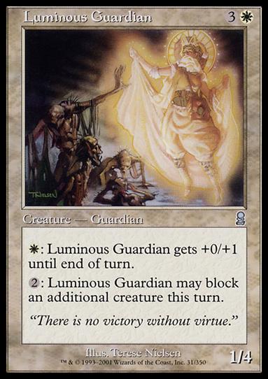 Magic the Gathering: Odyssey (Base Set) card 31 Luminous Guardian