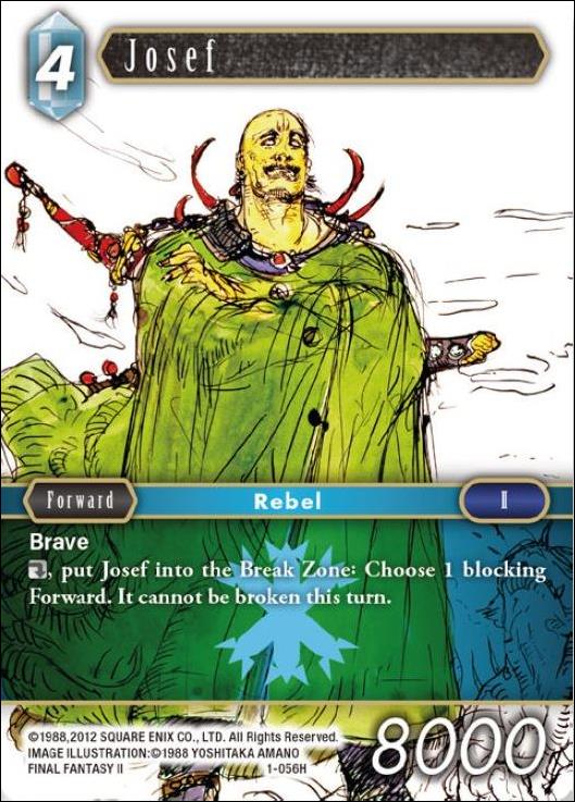 Final Fantasy Trading Card Game: Opus I (Base Set) card 056H Josef