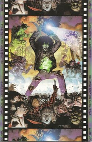 Evil Ernie vs the Movie Monsters issue 1-B Super Real-O-Rama Shocko Freak-A-Phonic Cover