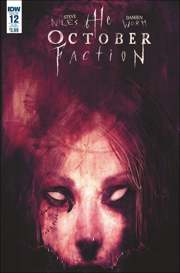 October Faction issue 12-B Damien Worm Subscription Cover