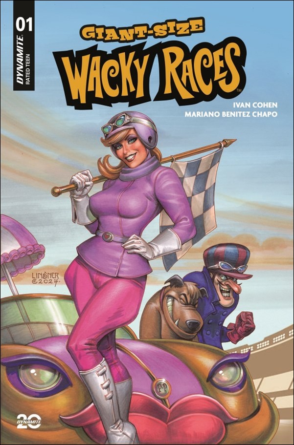 Giant-Size Wacky Races issue 1 Joseph Michael Linsner Cardstock Cover