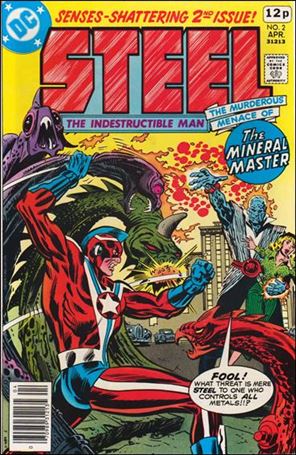 Steel, the Indestructible Man issue 2-B UK Price Cover