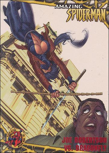 1997 Fleer Ultra Spider-Man (Base Set Red) card 40 Joe Robertson Vs. Dragonfly