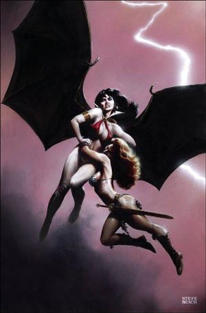 Vampirella vs Red Sonja issue 5-H Steve Beach 1:15 Virgin Cover