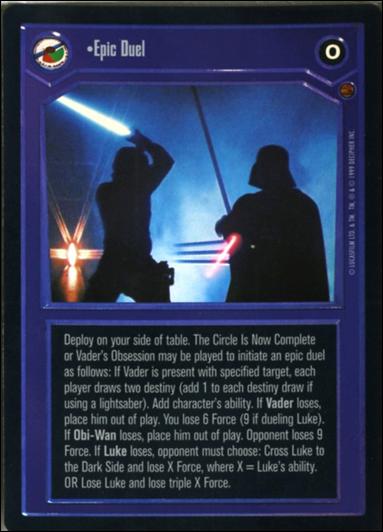 Star Wars: Reflections: A Collector's Bounty (Base Set) card 30 Epic Duel