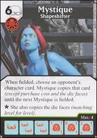 Marvel Dice Masters Avengers vs. X-Men  card 82 Mystique: Shapeshifter