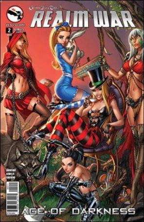 Grimm Fairy Tales Presents Realm War: Age of Darkness issue 2 J. Scott Campbell Cover