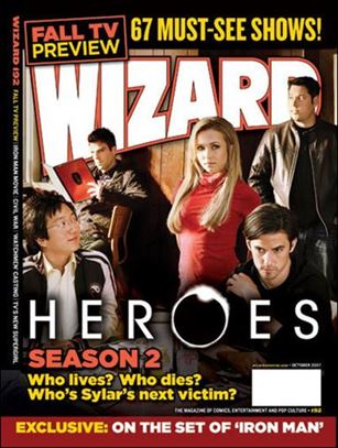 Wizard: The Magazine of Comics, Entertainment and Pop Culture issue 192-B Heroes Photo Cover