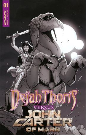 Dejah Thoris Versus John Carter issue 1-L Alessandro Miracolo 1:25 Black & White Cover
