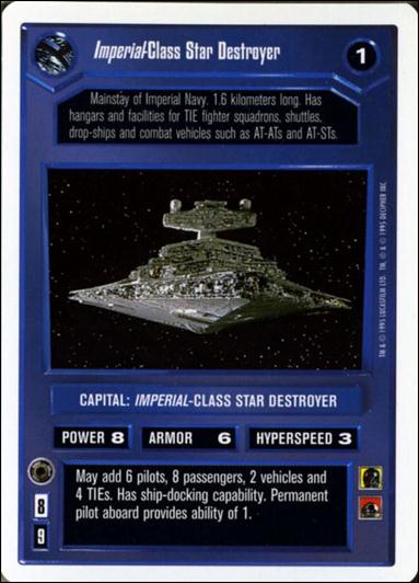 Star Wars: Premiere Unlimited (Base Set) card 138 Imperial-Class Star Destroyer