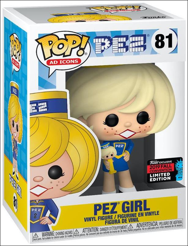 POP! Ad Icons figure 81-B Pez Girl (Blonde) Fall Convention Exclusive