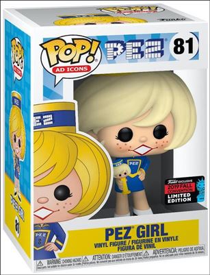 POP! Ad Icons figure 81-B Pez Girl (Blonde) Fall Convention Exclusive