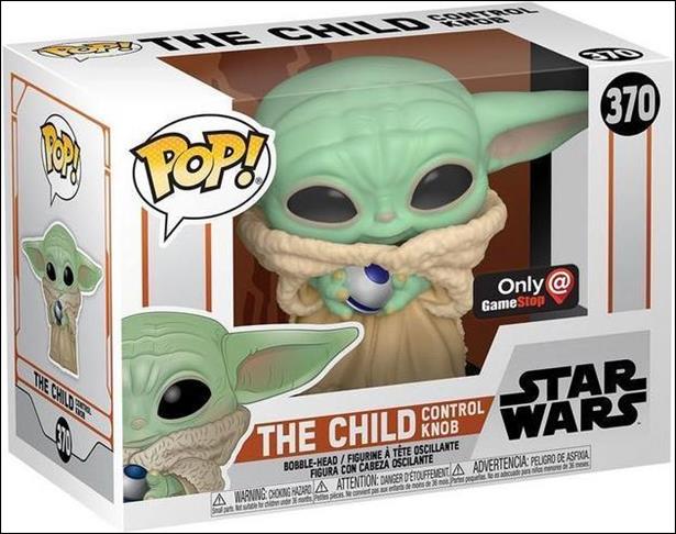POP! Star Wars figure 370 The Child Control Knob GameStop Exclusive