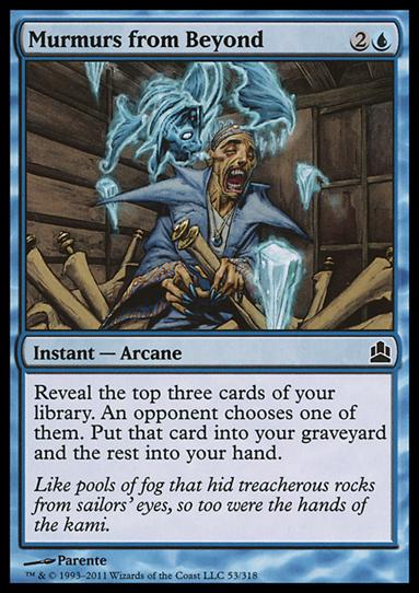 Magic the Gathering: Commander (Base Set) card 53 Murmurs from Beyond