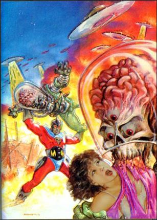 Best of Dave Dorman Chromium (Holo-Chrome Subset) card 5 Mr. Monster: Attack of the Brain Aliens