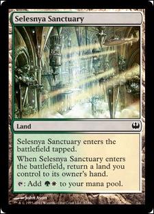 Magic the Gathering: Duel Decks: Knights vs. Dragons (Base Set) card 37 Selesnya Sanctuary