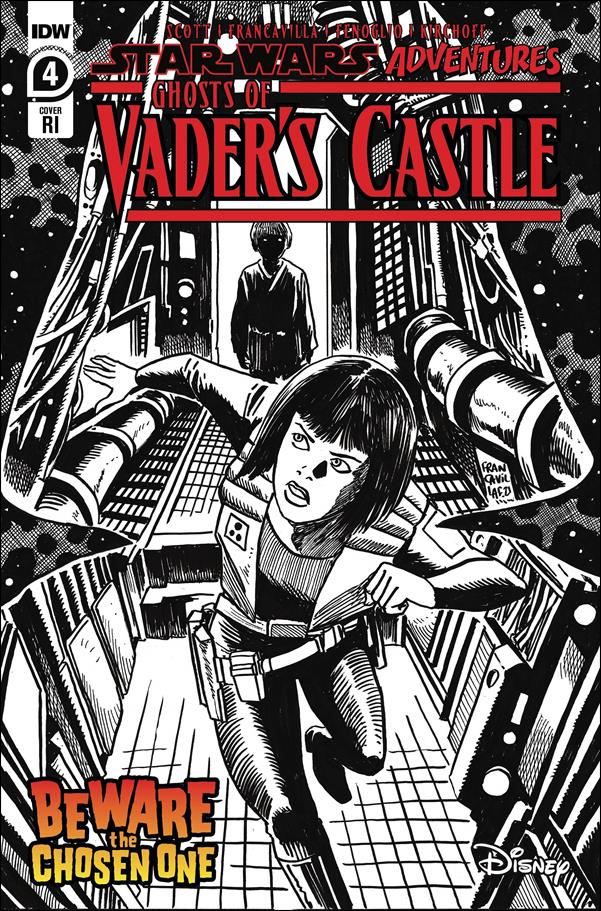 Star Wars Adventures: Ghosts of Vader's Castle issue 4-C Francesco Francavilla 1:10 Black & White Cover
