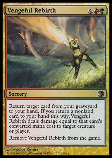 Magic The Gathering: Alara Reborn (Base Set) card 62 Vengeful Rebirth
