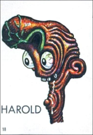 Ugly Stickers (1965) (Base Set) card 18-B Harold