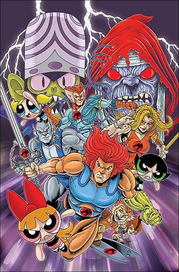 ThunderCats / The Powerpuff Girls issue 1-R Ken Haeser Virgin 1:15 Cardstock Cover
