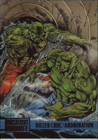 DC Versus Marvel / Marvel Versus DC (Base Set) card 84 Killer Croc/ Abomination