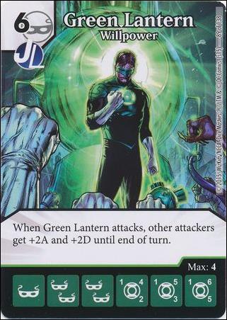 DC Comics Dice Masters Justice League  card 87 Green Lantern - Willpower