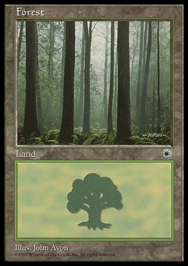 Magic the Gathering: Portal (Base Set) card 200-C Forest