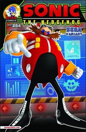 Sonic the Hedgehog (1993) issue 254-B Sega Cover