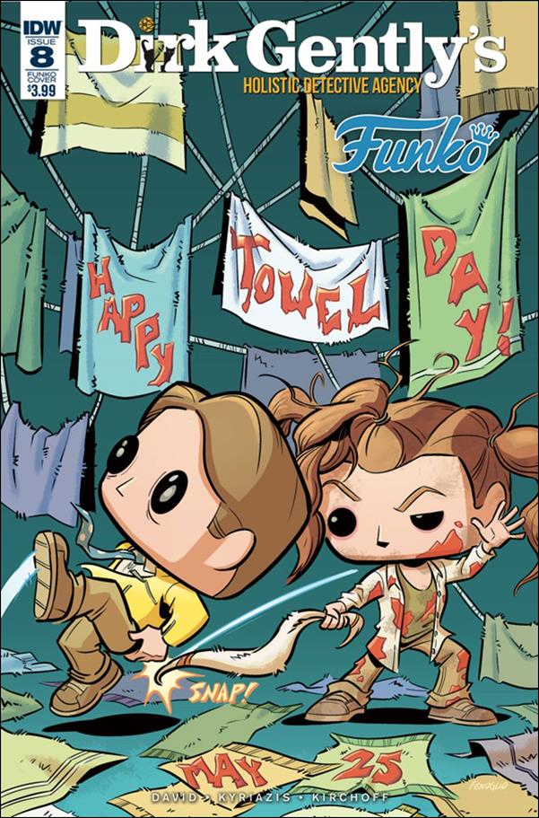Dirk Gently's Holistic Detective Agency: The Salmon of Doubt issue 8-C Chris Fenoglio Cover