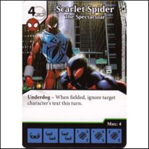 Marvel Dice Masters Amazing Spider-Man card 102 Scarlet Spider: The Spectacular