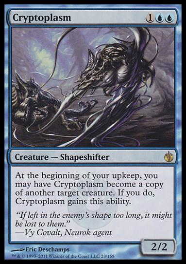 Magic the Gathering: Mirrodin Besieged (Base Set) card 23 Cryptoplasm