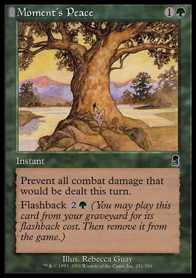 Magic the Gathering: Odyssey (Base Set) card 251 Moment's Peace