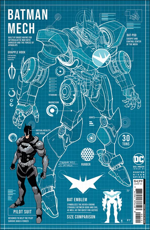 DC: Mech issue 1-B Dan Mora Cardstock Cover