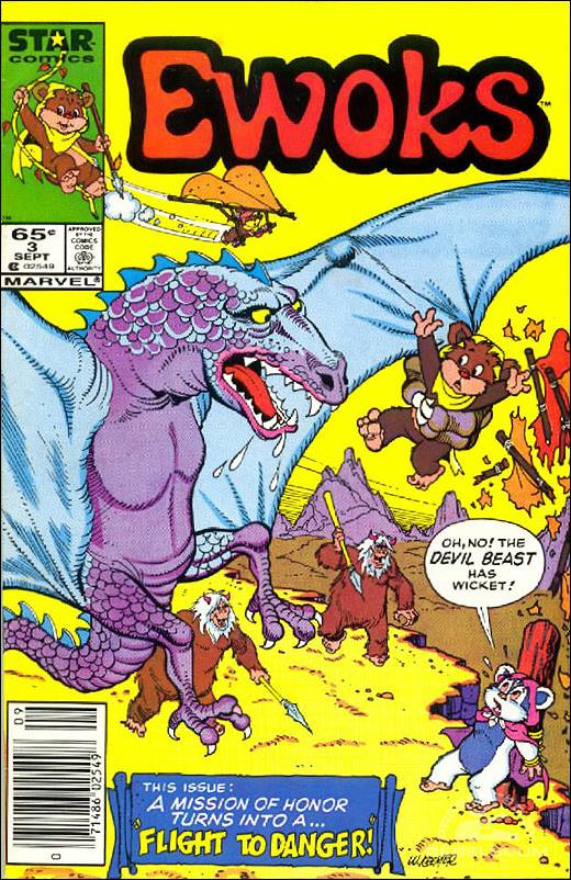 Ewoks issue 3-B Newsstand Cover
