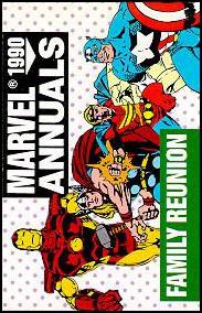 Marvel 1990 Annuals Checklist (Promo) card 4 Family Reunion