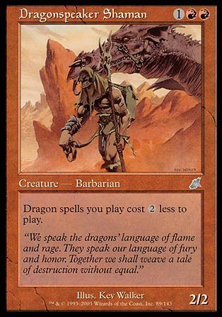 Magic the Gathering: Scourge (Base Set) card 89 Dragonspeaker Shaman