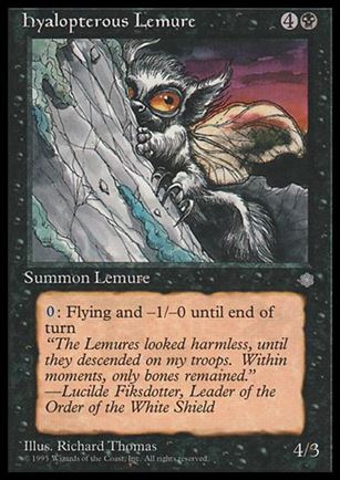 Magic the Gathering: Ice Age (Base Set) card 133 Hyalopterous Lemure