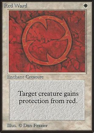 Magic the Gathering: Limited Edition Beta (Base Set) card 34 Red Ward