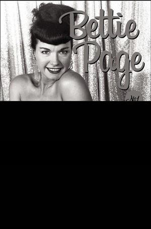 Bettie Page: The Alien Agenda issue 1-G Black Bag Nude Photo Cover